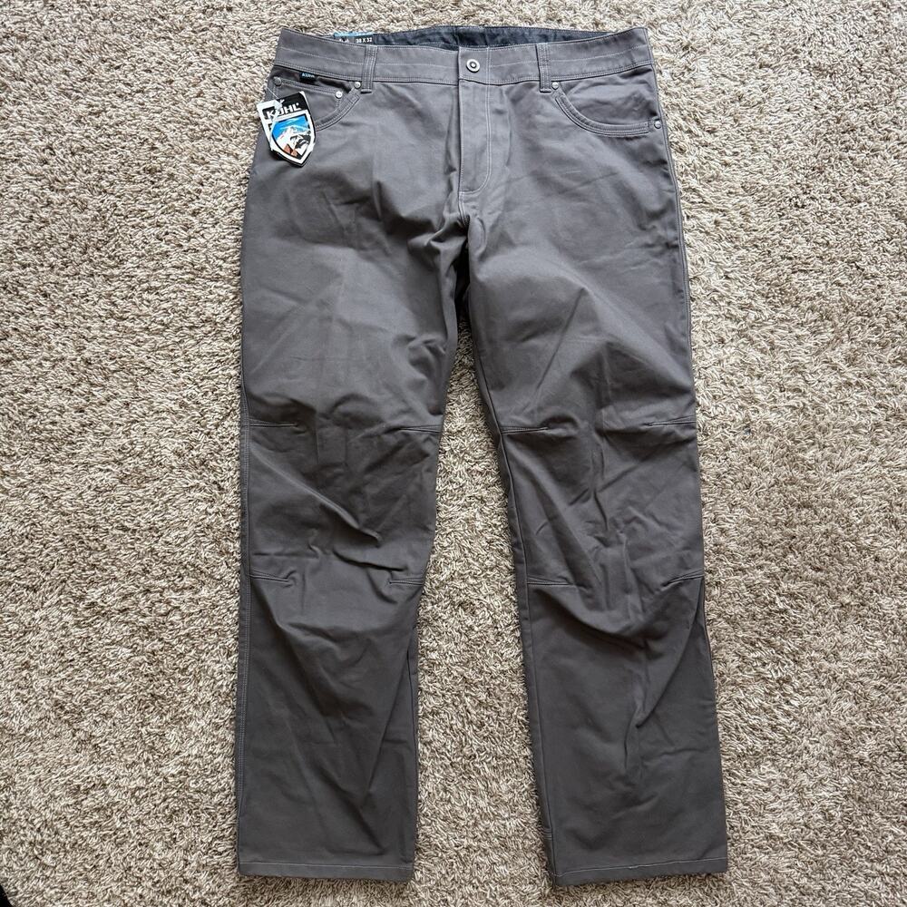 KÜHL RYDR Men’s Hiking Pants Size 38x32 Grey / Gray Full Fit - NWT BRAND NEW